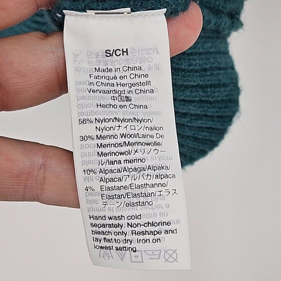 J. Crew Turtleneck Sweater Dress In Supersoft Yarn Green Women’s Size S Knit - Picture 7 of 11